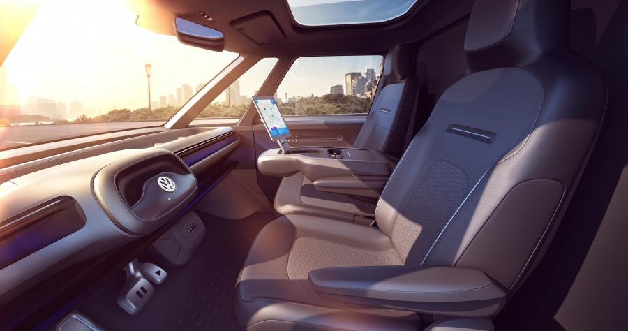 Интерьер Volkswagen I.D. Buzz Cargo 2018 года  (фото 6 из 18)